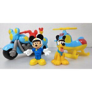 Mickey Mouse Clubhouse: Mickey's Patrol Bike w/ Pluto & Extra Helicopter
